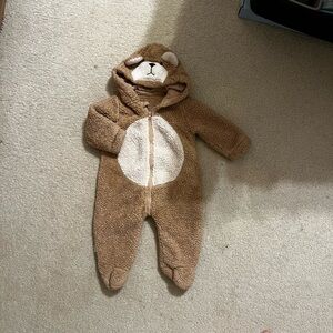 Cozy Brown Bear Kids One Piece